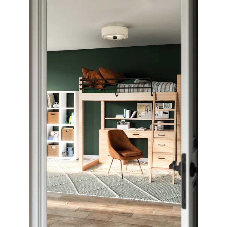 Theo Fabric Semi Flush Mount