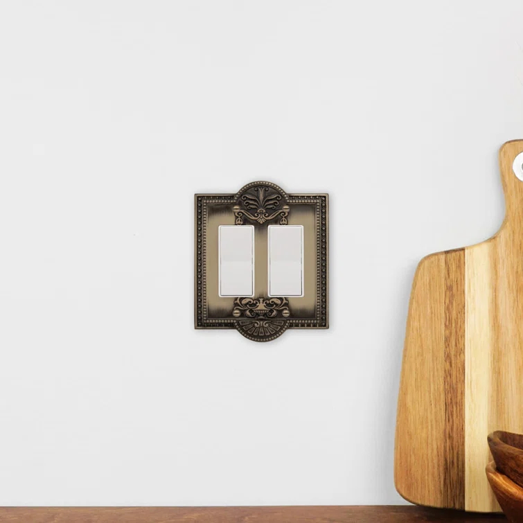 Meadows 2-Gang Rocker Light Switch Wall Plate