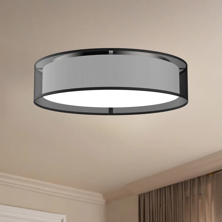 Kuzco Lighting Dalton Fabric LED Flush Mount