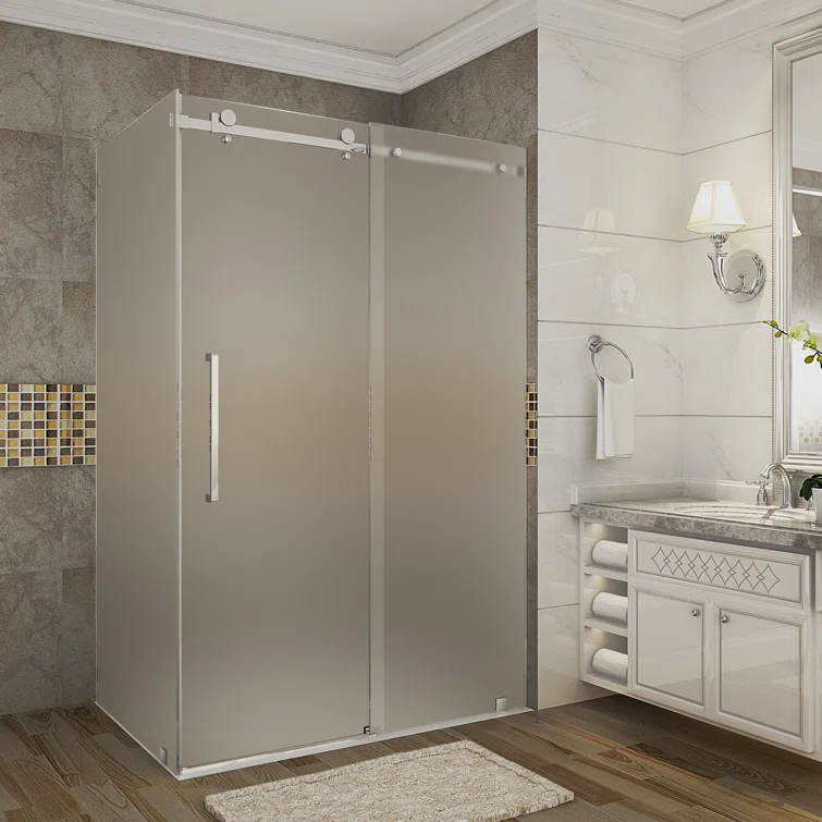 Moselle 48" x 75" Rectangle Sliding Shower Enclosure
