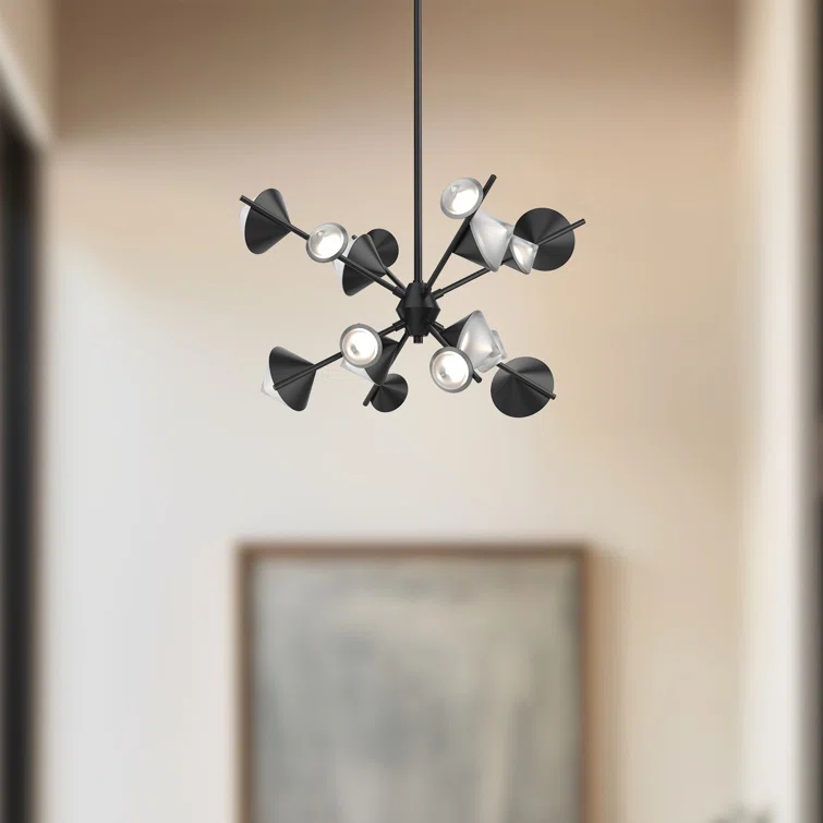 Geode 8 - Light Dimmable LED Sputnik Sphere Chandelier