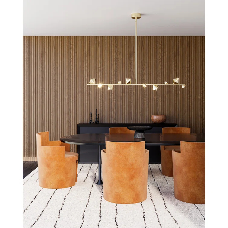 Geode 1 - Light Brushed Gold LED Cluster Pendant