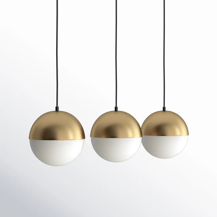 Hastings 3 Light Glass Dimmable Pendant