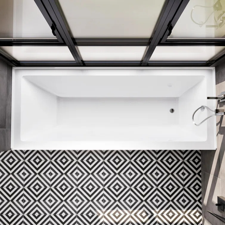 Nova 60'' x 32'' Alcove / Tile In Soaking Acrylic Bathtub