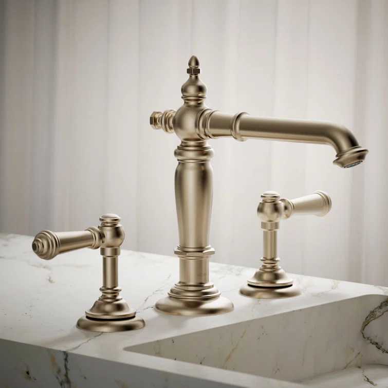 Artifacts® Widespread Bathroom Faucet with Drain Assembly