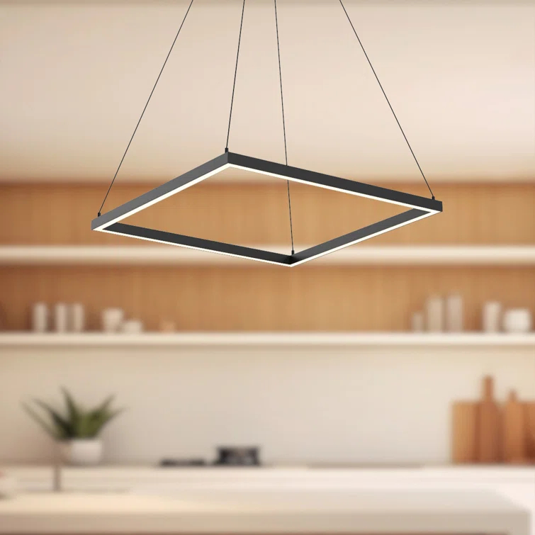 Piazza Dimmable LED Square / Rectangle Chandelier