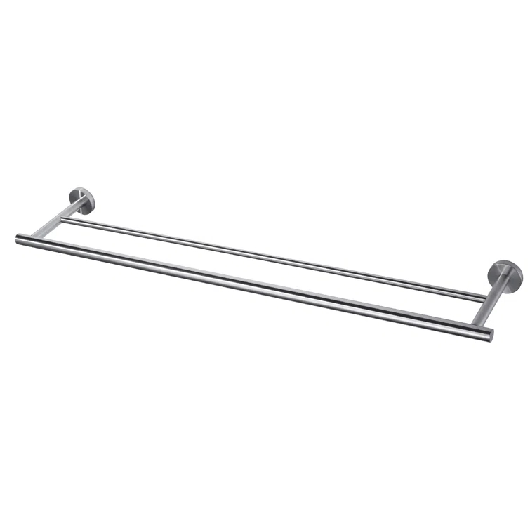 SUS 304 Stainless Steel Bathroom Double Towel Bar, Wall Mount Towel Holder For Bathroom
