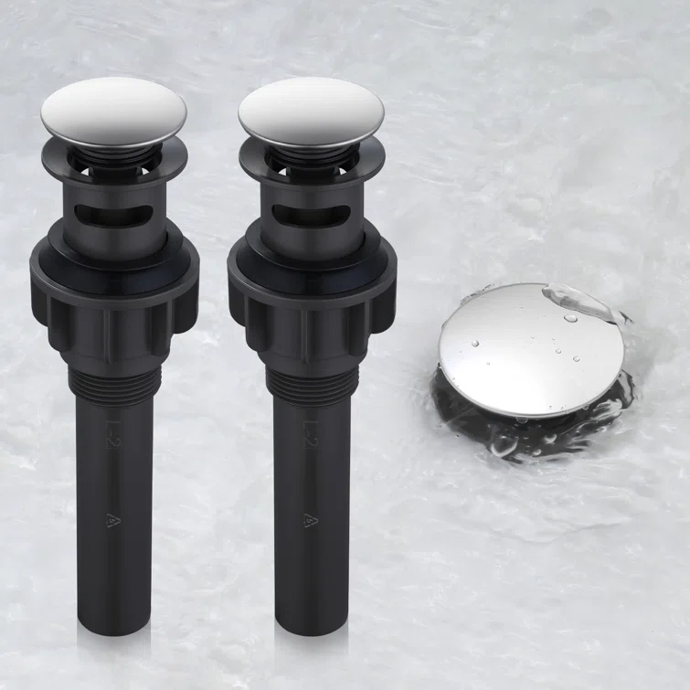 Pop-Up Bathroom Sink Drain with Overflow( 2Pack)
