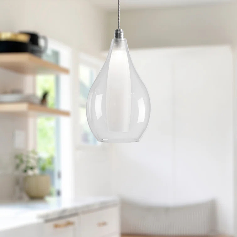 Victoria 1 - Light Chrome LED Single Pendant