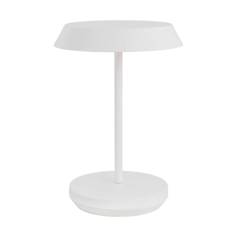 Matte White Cordless Outdoor Rechargeable LED Table Lamp