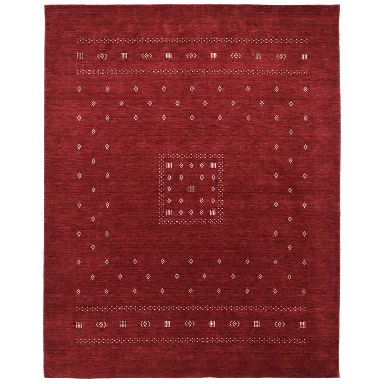 Cyrena Hand-Loomed Wool Rug - Red / 9' x 12'