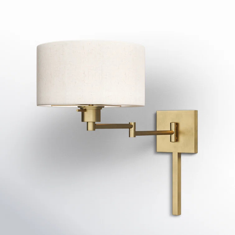 Kevyn Single Light Steel Dimmable Swing Arm Sconce