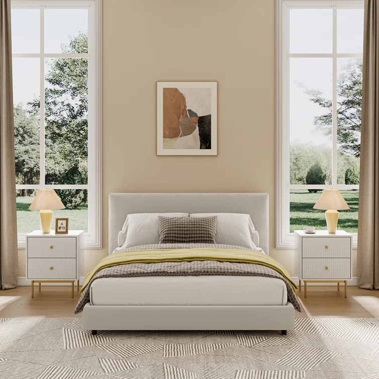 Nightstand With 2 Drawers (Set of 2)