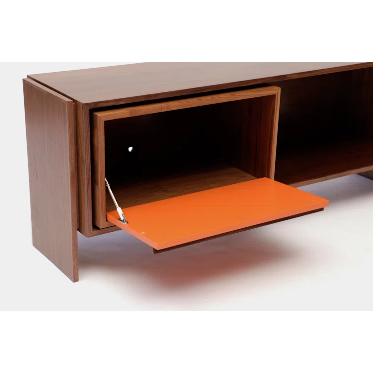 Low Units Solid Wood TV Stand for TVs up to 88"