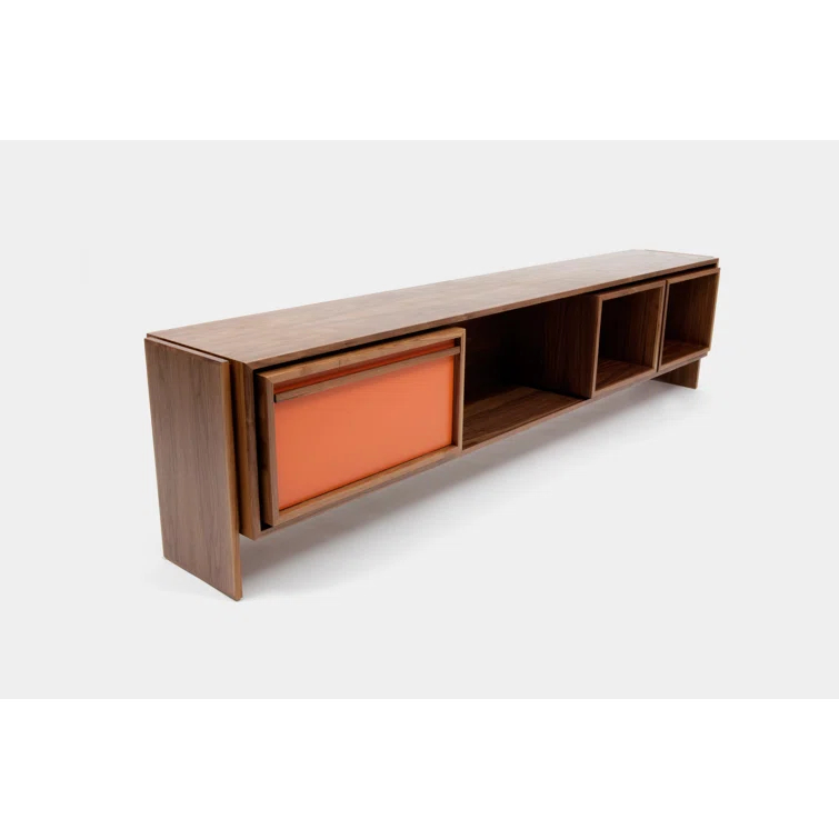 Low Units Solid Wood TV Stand for TVs up to 88"
