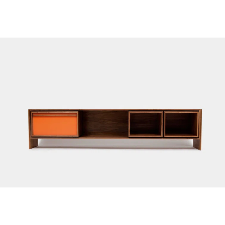 Low Units Solid Wood TV Stand for TVs up to 88"