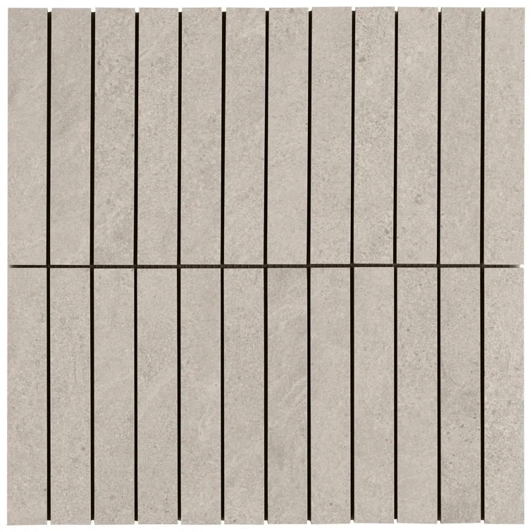 Monolith 11.81 In. X 11.81 In. Stacked Matte Porcelain Mosaic Floor And Wall Tile (5.76 Sq. Ft. / Case)