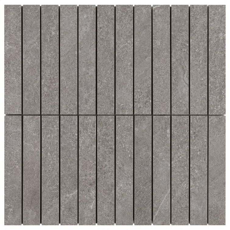 Monolith 11.81 In. X 11.81 In. Stacked Matte Porcelain Mosaic Floor And Wall Tile (0.96 Sq. Ft. / Each)
