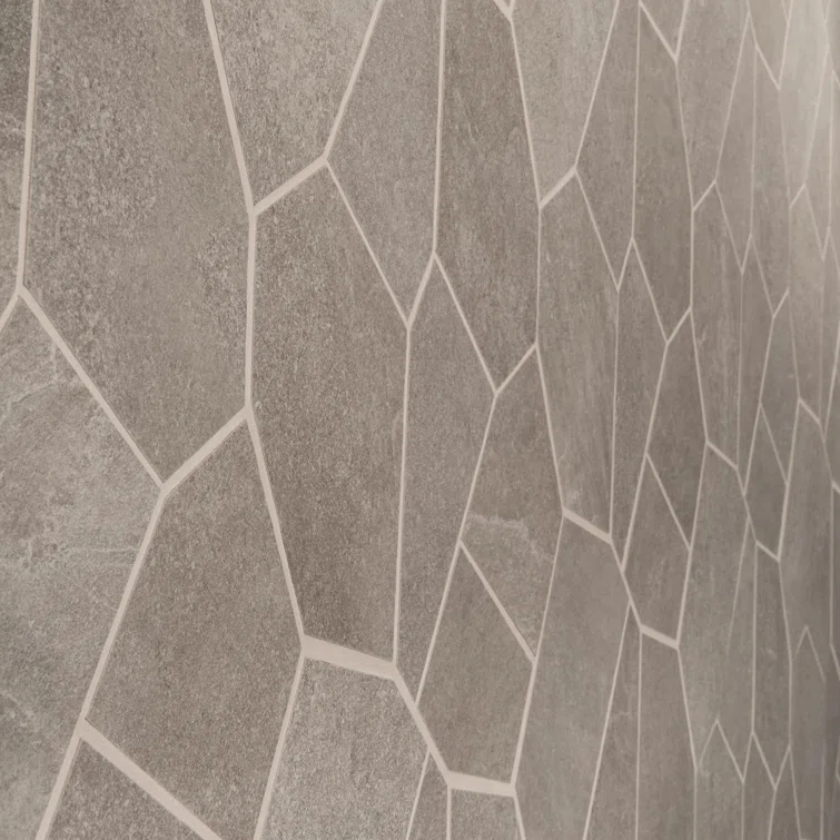 Monolith 11.81 In. X 19.68 In. Organic Pattern Matte Porcelain Mosaic Floor And Wall Tile (1.55 Sq. Ft. / Each)