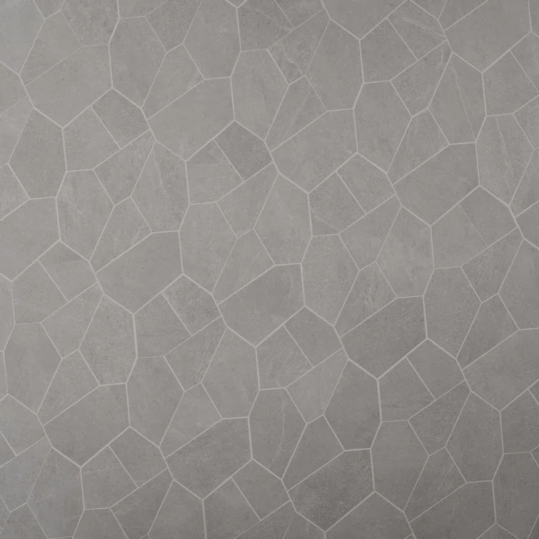 Monolith 11.81 In. X 19.68 In. Organic Pattern Matte Porcelain Mosaic Floor And Wall Tile (1.55 Sq. Ft. / Each)