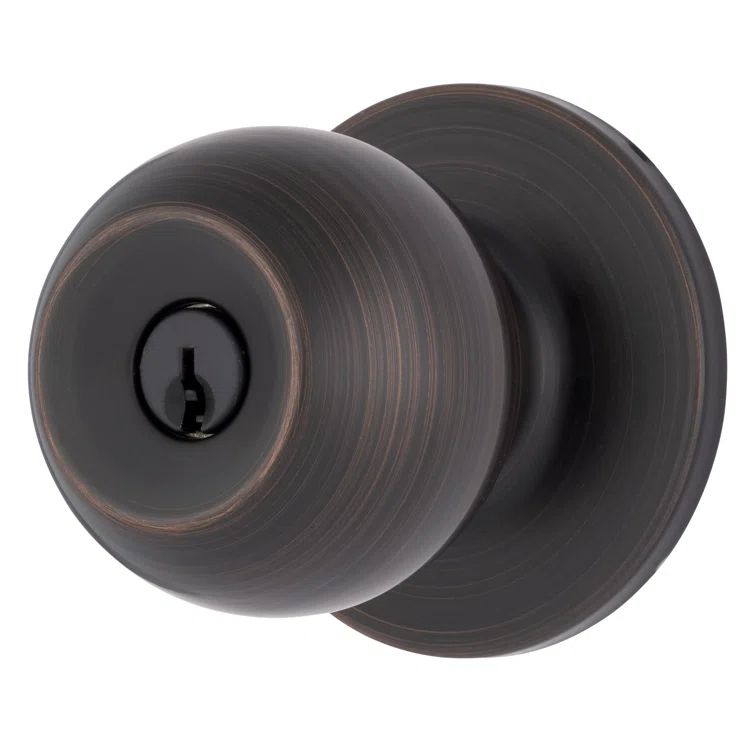 Brinks Raleigh Series Keyed Entry Transitional Ball Knob