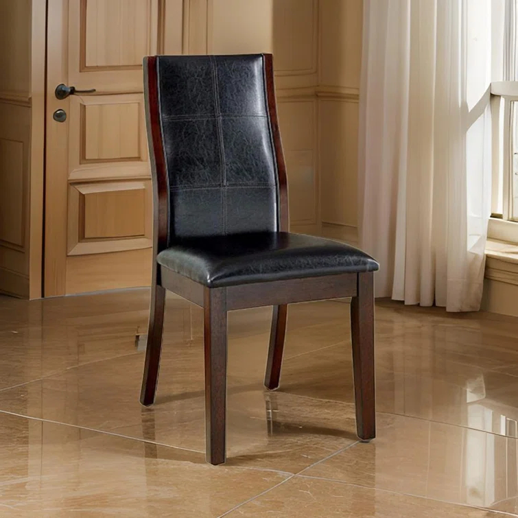 Winston Porter Estis 19.5'' H Faux Leather Upholstered Side Chair (Set of 2)