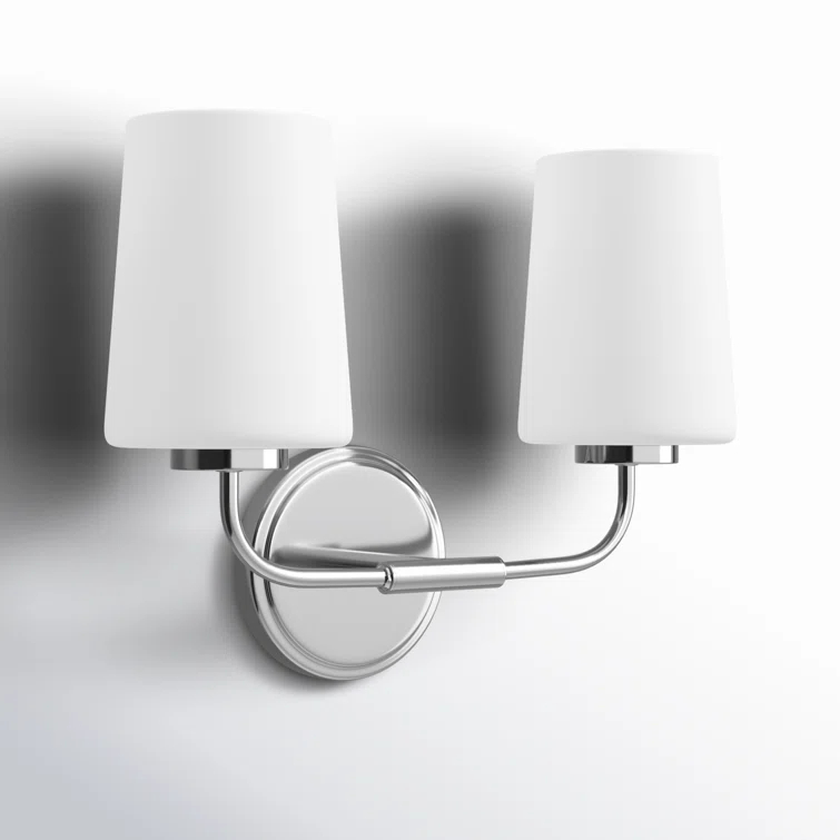 Fitz 2 Light Frosted Dimmable Vanity Light