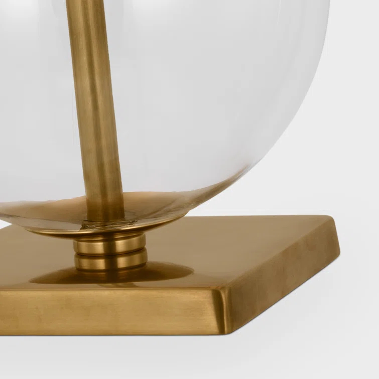 Elsie Clear Glass Adjustable Outdoor Table Lamp