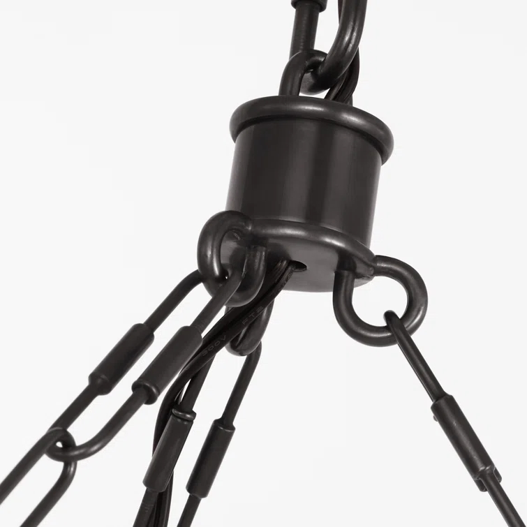 Matthew Bronze 3-Light LED Chandelier with Alabaster Shade