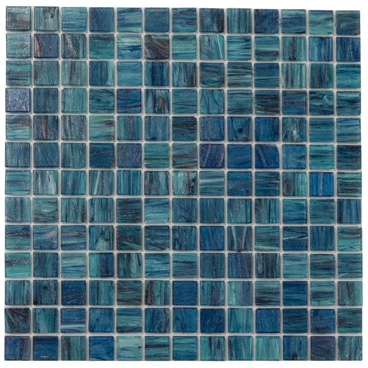 Celestial 0.8" x 0.8" Glass Grid Mosaic Wall & Floor Tile