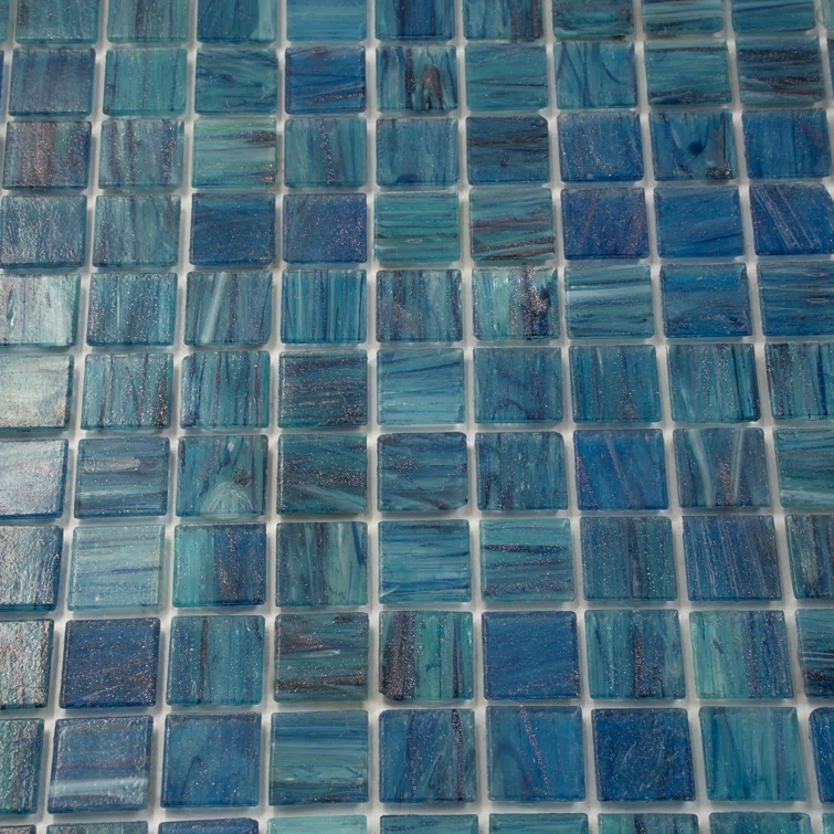 Celestial 0.8" x 0.8" Glass Grid Mosaic Wall & Floor Tile