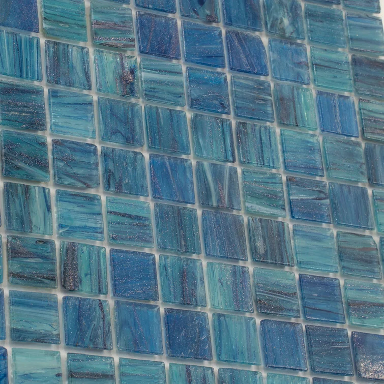 Celestial 0.8" x 0.8" Glass Grid Mosaic Wall & Floor Tile