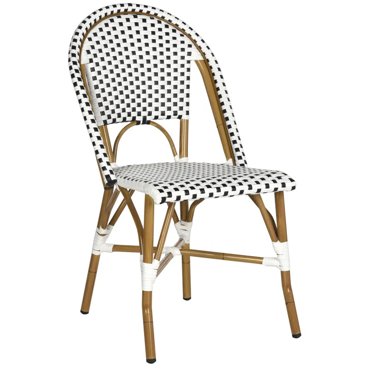 Casidy Polyethylene (PE) Wicker Wicker Outdoor Dining Side Chair