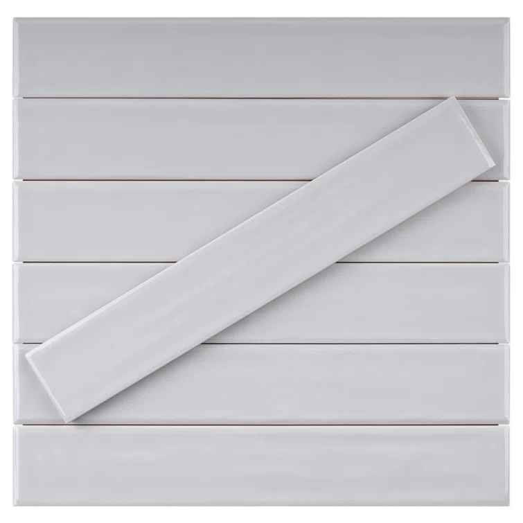 Nova 1.97 in. X 11.81 in. Polished Ceramic Subway Wall Tile