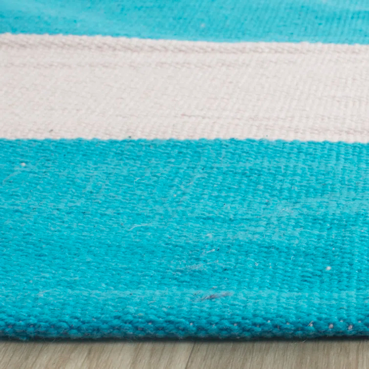 Morabito Hand Woven Cotton Striped Rug