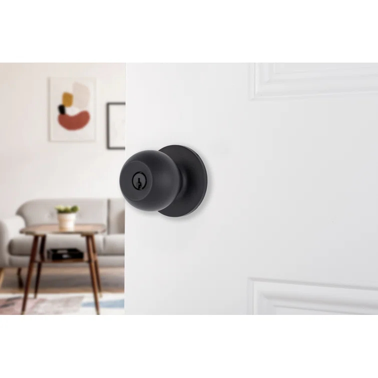 Brinks Raleigh Series Keyed Entry Transitional Ball Knob
