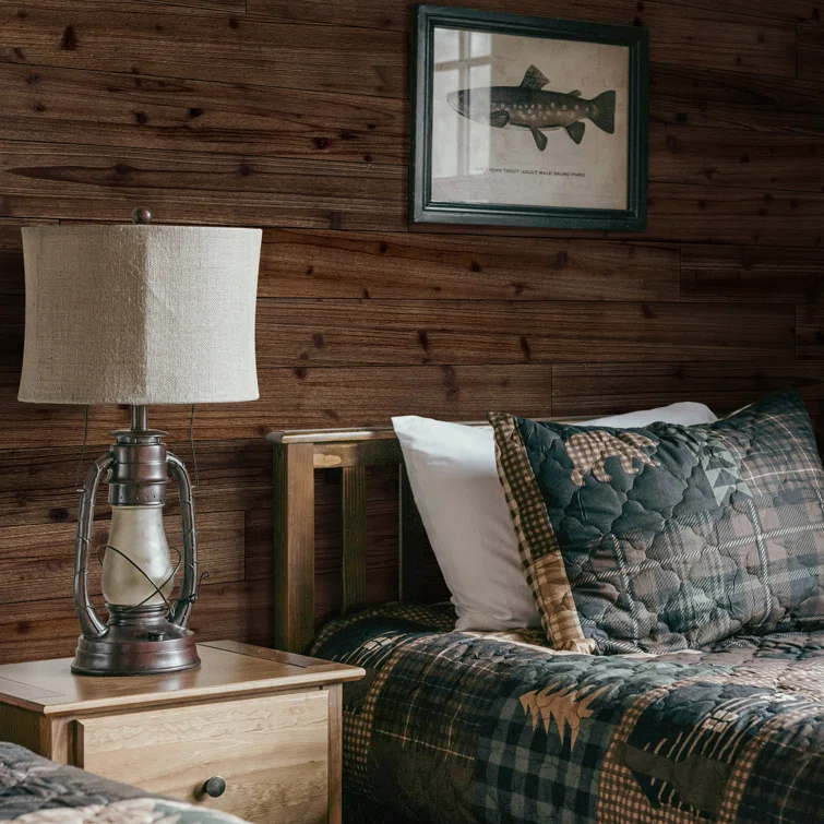 47.25" L x 4.75" W Solid Barn Wood Wall Planks Decorative Wall Paneling