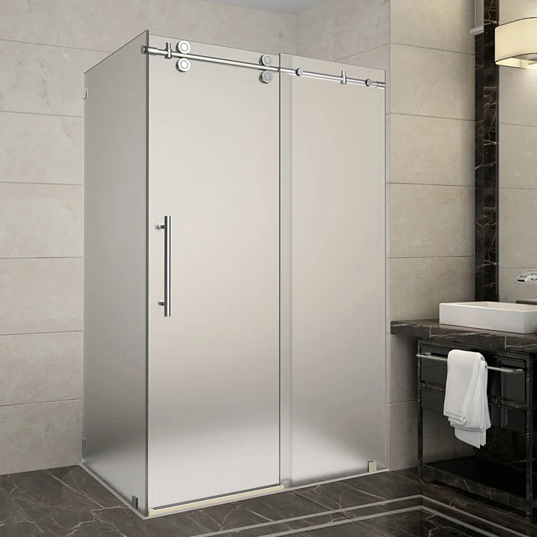 Langham 48" x 75" Rectangle Sliding Shower Enclosure