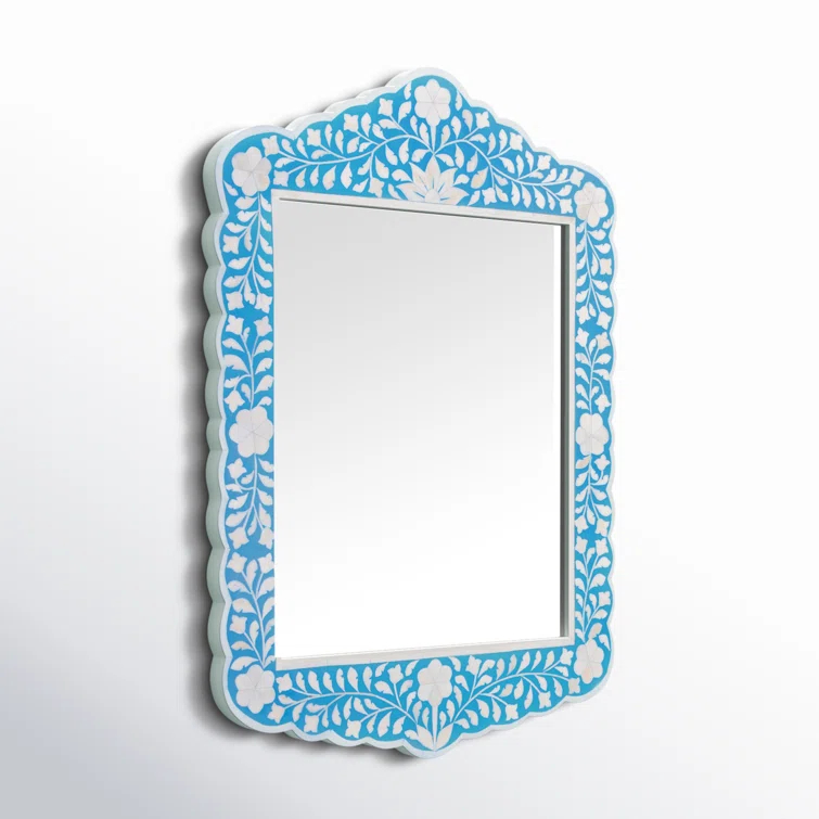 Ren Solid And Engineered Wood Flat Wall Mirror