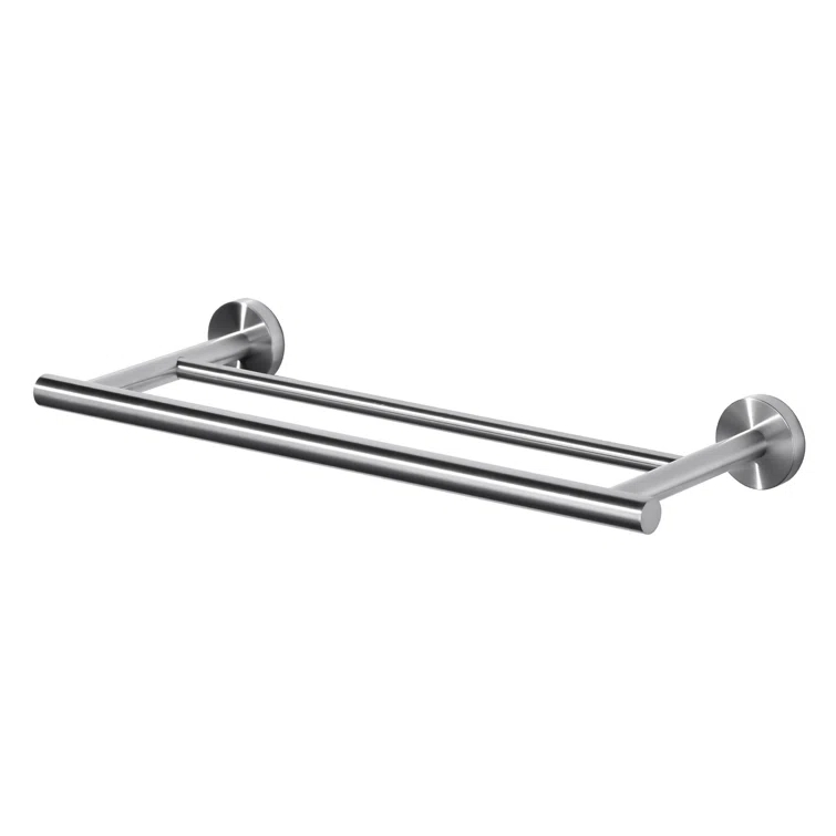 SUS 304 Stainless Steel Bathroom Double Towel Bar, Wall Mount Towel Holder For Bathroom