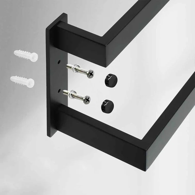 Double Towel Bar 24", SUS304 Stainless Steel Towel Racks For Bathroom Wall Mounted, Heavy Duty Bathroom Towel Holder, Space Saving Towel Hanger