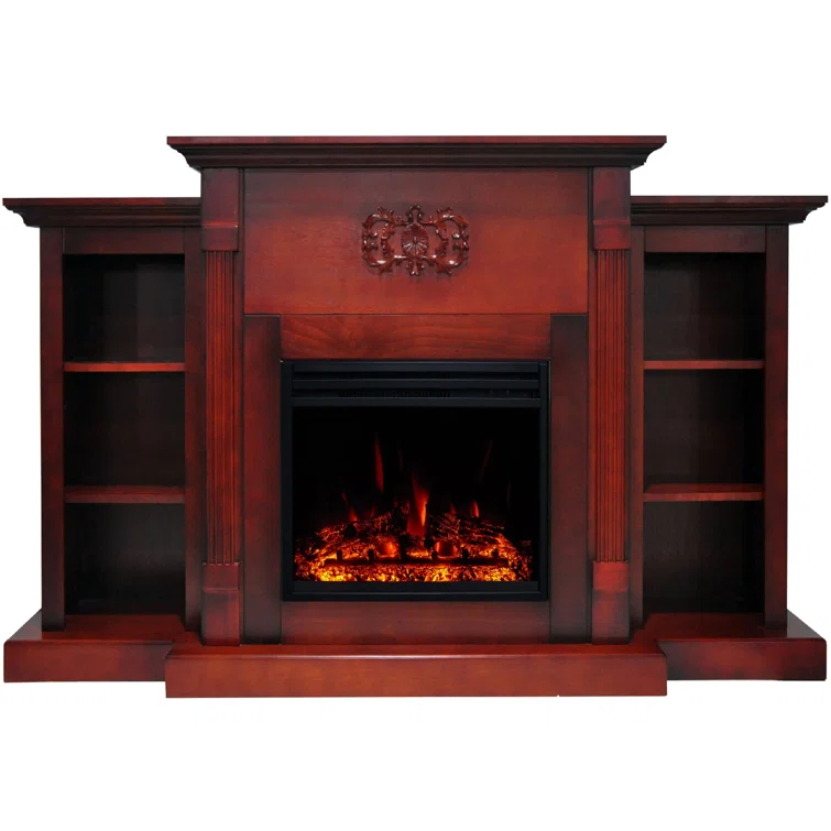 Cambridge Sanoma Freestanding Electric Fireplace Heater with Traditional Mantel, Timer, Remote Control