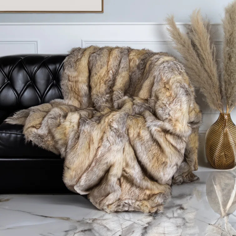 Faux Fur Throw