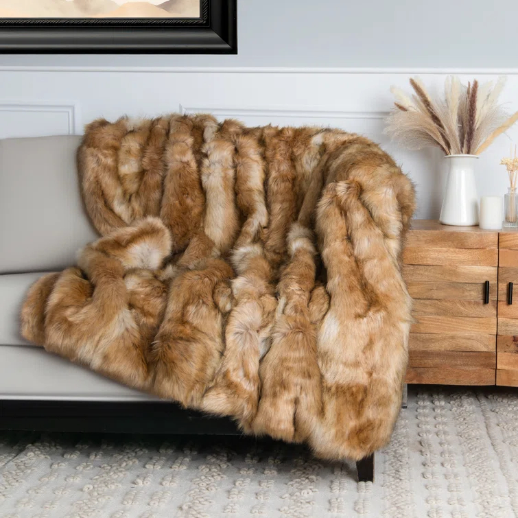 Faux Fur Throw
