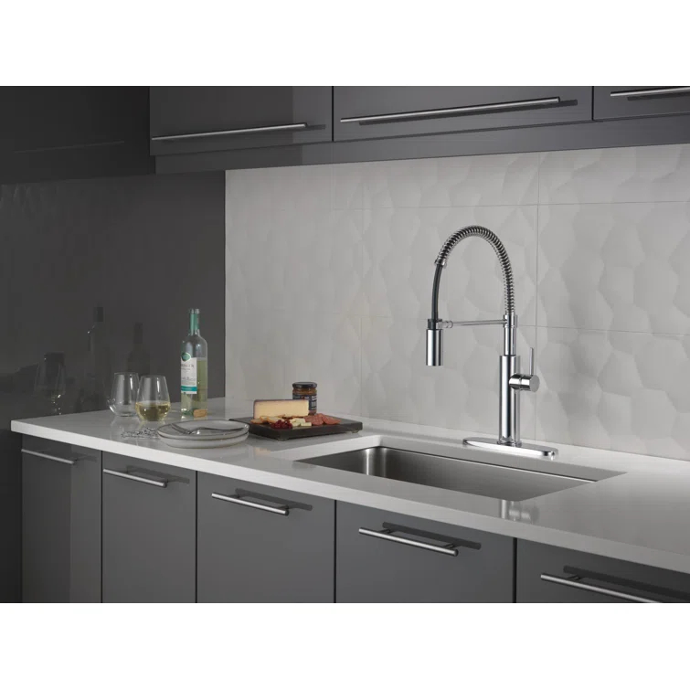 Antoni Pro Commercial Pull Down Sprayer Kitchen Sink Faucet