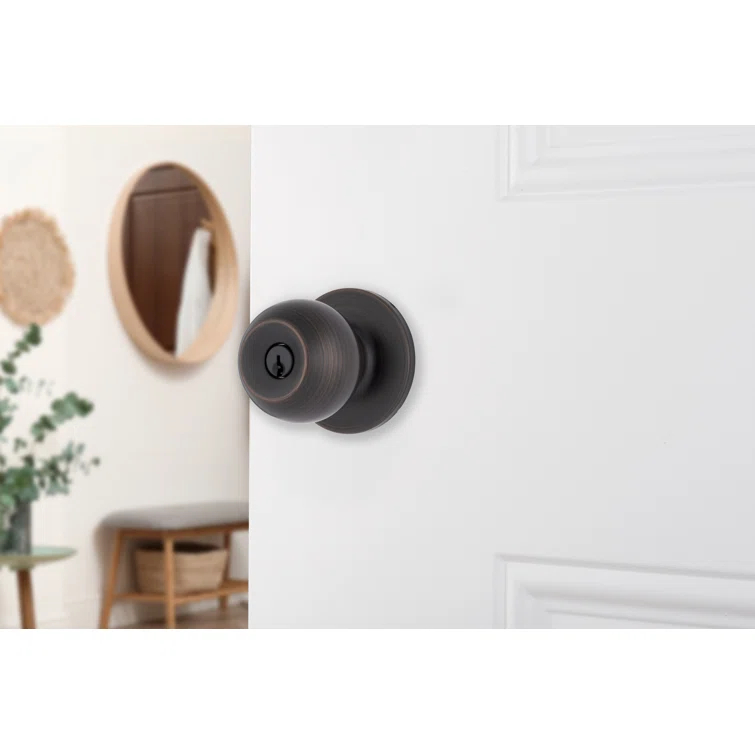 Brinks Raleigh Series Keyed Entry Transitional Ball Knob