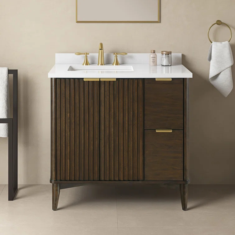 OVE Decors Gabi 36-in Undermount Single Sink Bathroom Vanity with Premium Countertop