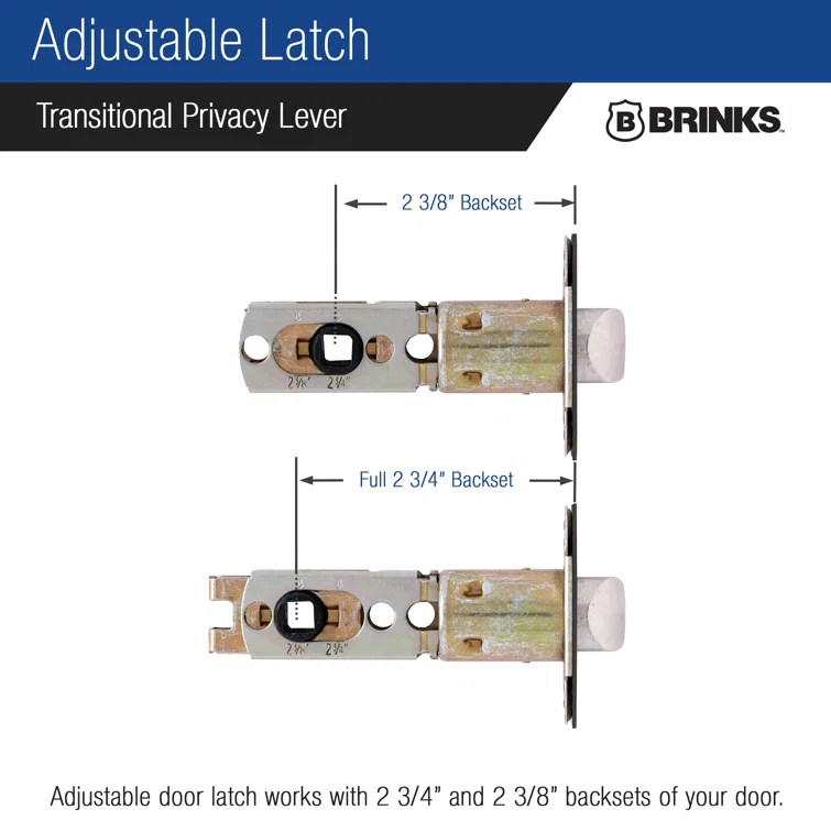 Brinks Raleigh Transitional Privacy Wave Lever