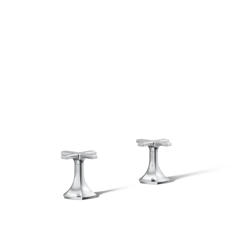Occasion Cross Bathroom Sink Faucet Handles, 3.12" H x 3" W