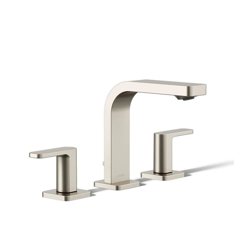 Kohler ® Parallel ® Widespread Nickel Bathroom Sink Faucet and Handles